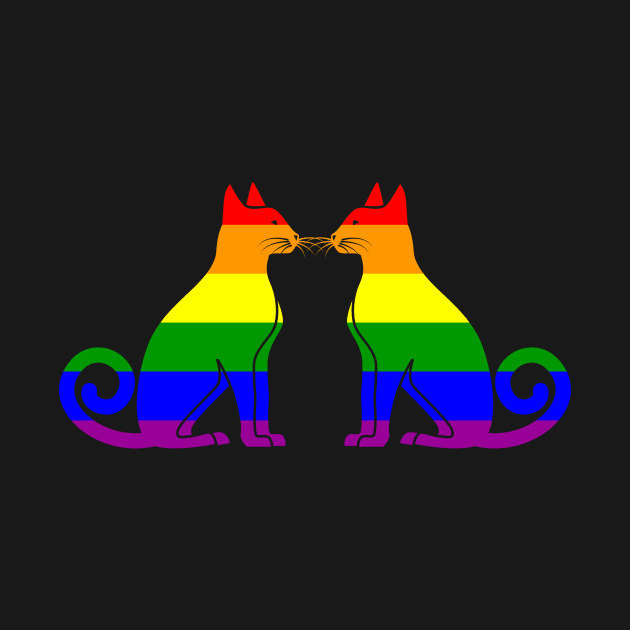 Cats love gay pride by cypryanus