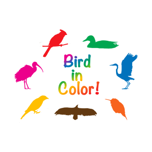 Bird In Color Rainbow T-Shirt