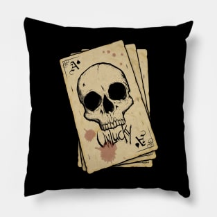 Unlucky Ace of Spades T-Shirt Pillow