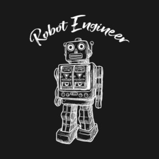 Robot Engineer Retro Robot T-Shirt