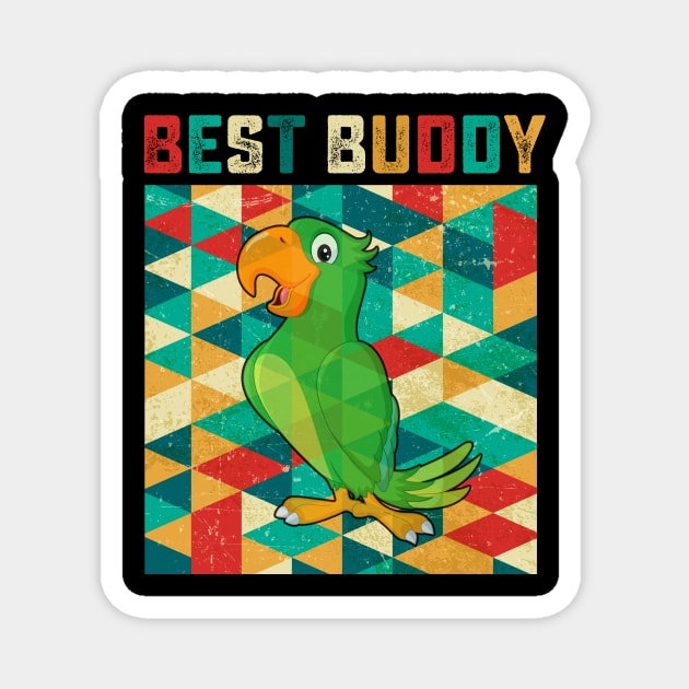 Best Buddy Parrot Magnet by danieldamssm