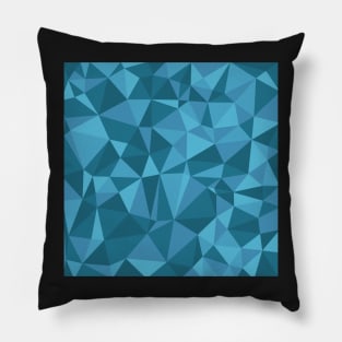 Blue Triangles Pillow