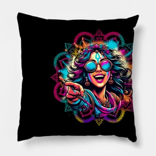 Happy Holi Tshirt Pillow