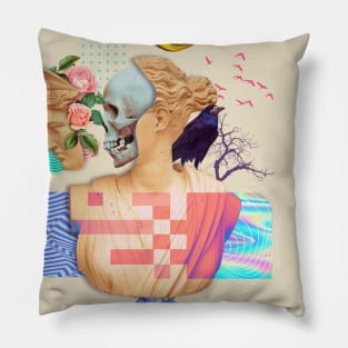 Mother Skull of Sculpture Pillow