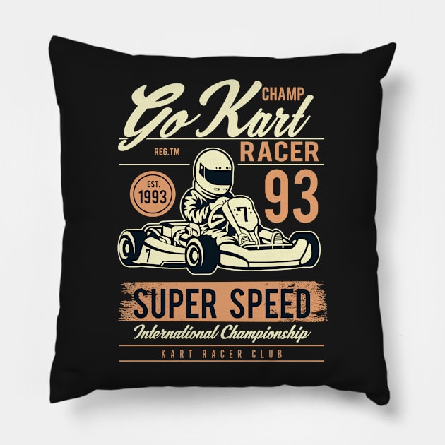 Go Kart Pillow by PaunLiviu