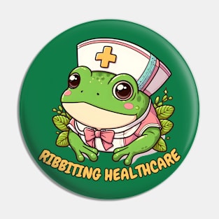 Nurse frog Pin