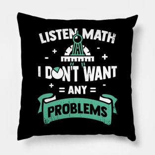 Math Teacher Mathematics Gift Pillow
