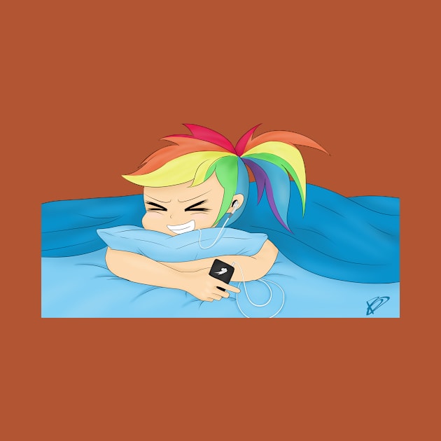 MLP Sleepy Time- Rainbow Dash by BlondeDud