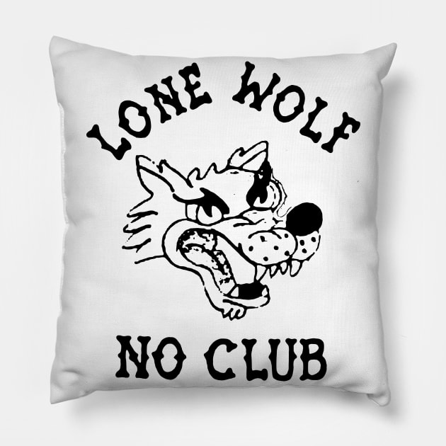 Lone Wolf Pillow by TheCosmicTradingPost