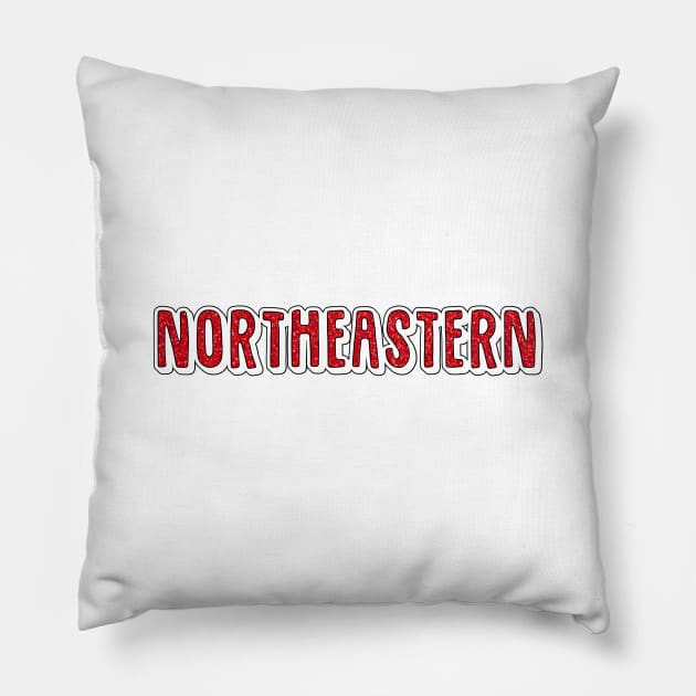 northeastern sparkles Pillow by Rpadnis