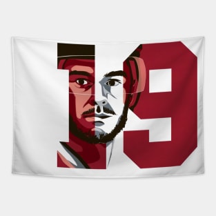 Jonathan Toews Chicago Vector Tapestry