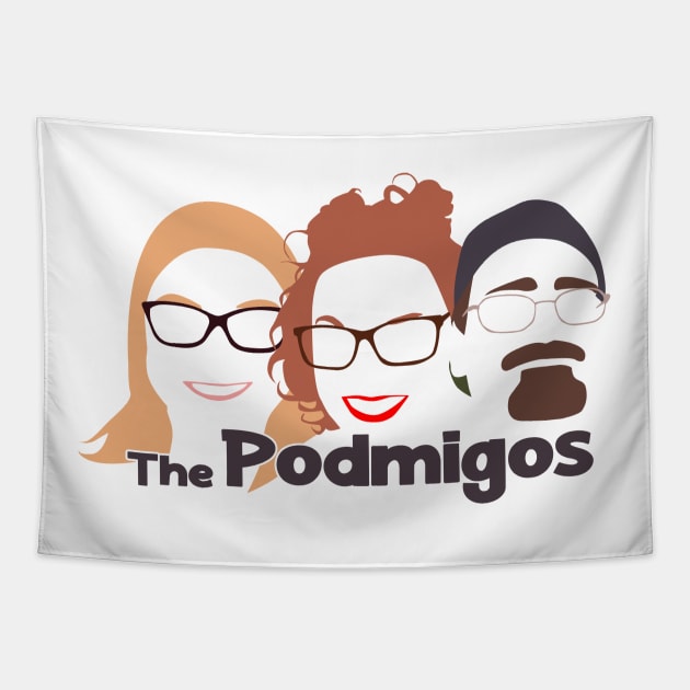 Black Podmigo Design Tapestry by The Sip List Podcast