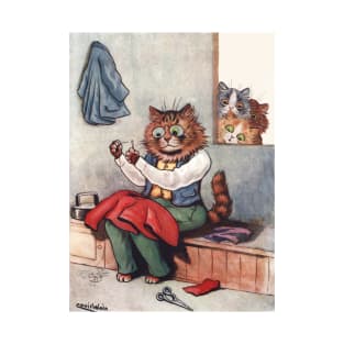 Sewing Tailor Cat T-Shirt