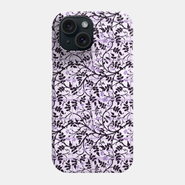 William Morris Jasmine Trellis Pattern Purples Phone Case by tiokvadrat