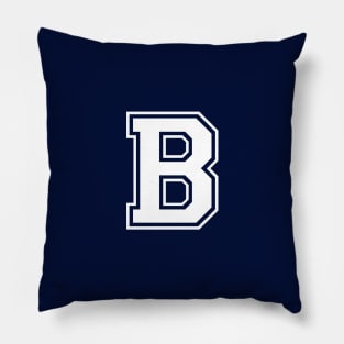 Initial Letter B - Varsity Style Design Pillow