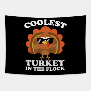 Coolest Turkey In The Flock Thanksgiving Tapestry