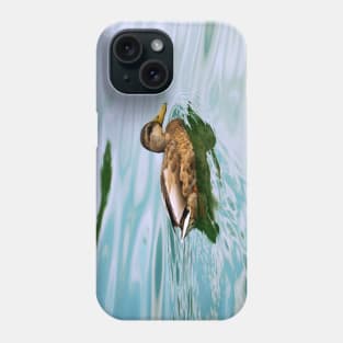 A Duck Swimming In a Pond Phone Case