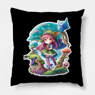 Chibi Adventurer Girl Pillow