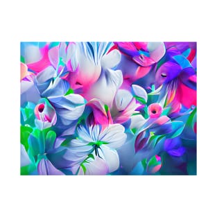 Colorful Flower Art T-Shirt