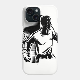 Black man Riot with Molotov cocktail Phone Case