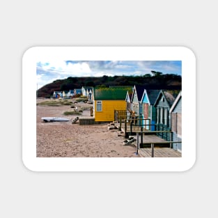 Beach Huts Hengistbury Head Dorset England UK Magnet