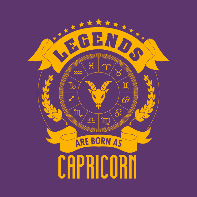 Legends are born as Capricorn by gastaocared