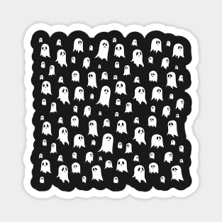Sad Ghost Pattern Magnet
