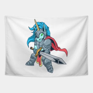 In armor with long sword - Unicorn Tapestry