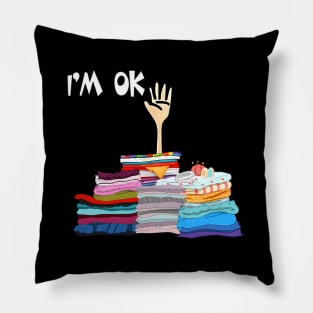 I'M Ok Sewing Sewer Fabric Sewing Seamstress Pillow