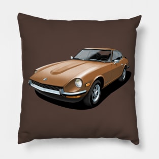 Datsun 240Z in brown Pillow