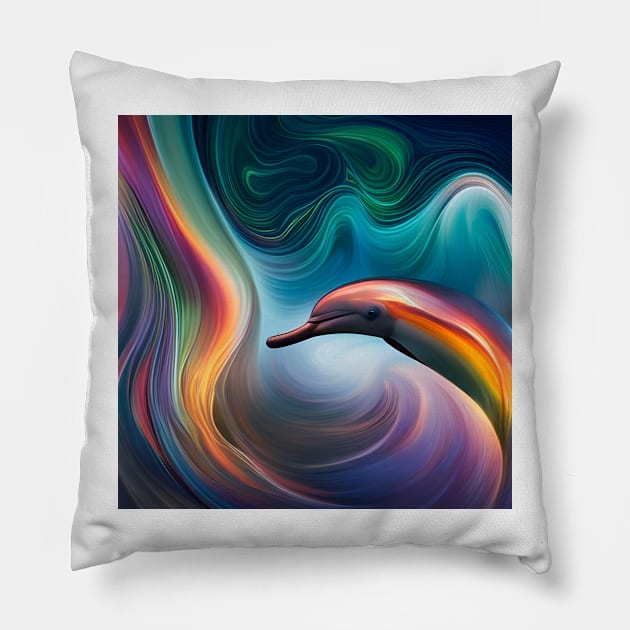 Dolphin Pillow by Colin-Bentham