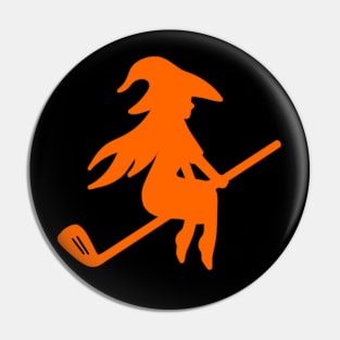 Halloween Golf Witch Pin