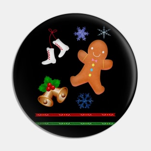 Christmas Items & Ginger Bread Man Pin