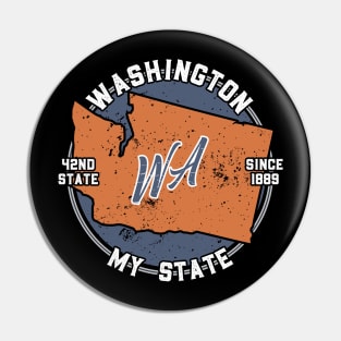 Washington My State Patriot State Tourist Gift Pin