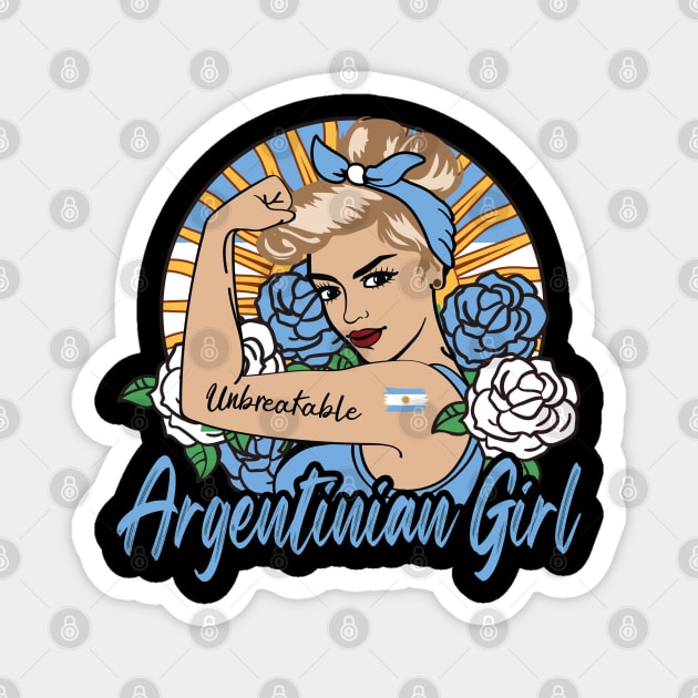 Argentinian Girl Magnet by JayD World