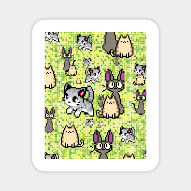 cats and kittens 2 Magnet by B&K