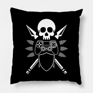 simple gaming emblem - gamer Pillow