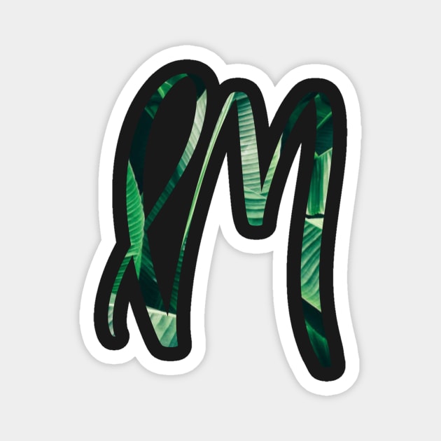 M initial cursive Magnet by LFariaDesign