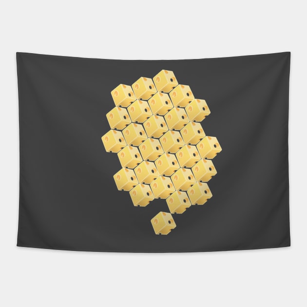 Cheese Hive Tapestry by OohMyCheese