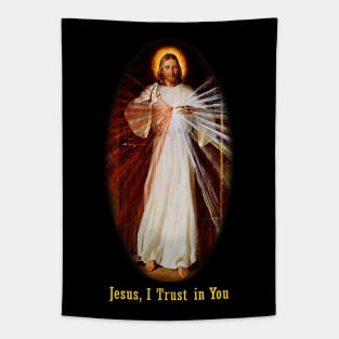 Divine Mercy Jesus I trust in You Tapestry