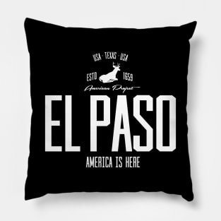 USA, America, El Paso, Texas Pillow