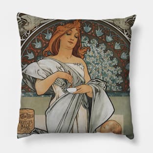 Motherhood by A. Mucha Pillow