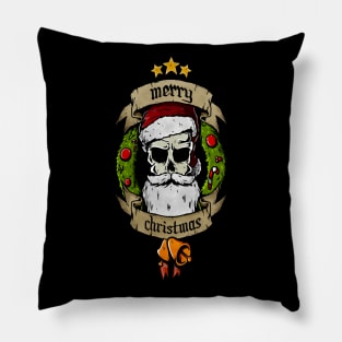 Merry Christmas Skull design Pillow