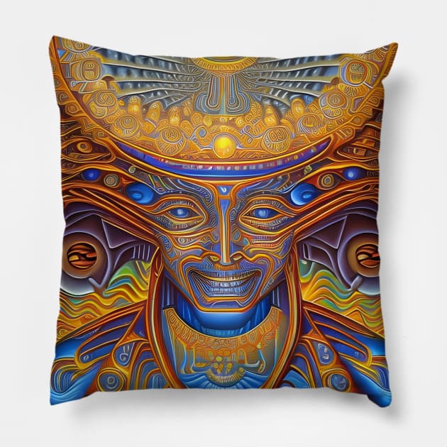 Transcendental Shift (7) - Trippy Psychedelic Art Pillow by TheThirdEye