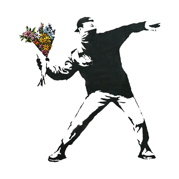 Banksy Flower Thrower Rage by foozler