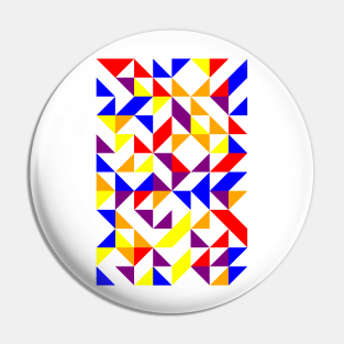 Amazing Geometric Colourful Triangle Pattern #2 Pin