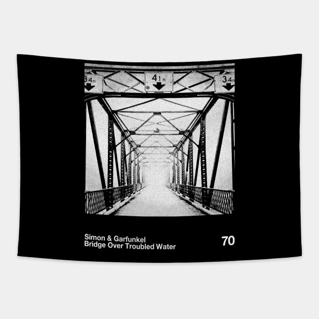 Simon & Garfunkel - Bridge Over Troubled Water / Minimalist Pantone Graphic Tapestry by solutesoltey