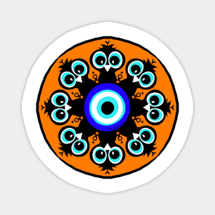 nawbin bird mandala Magnet