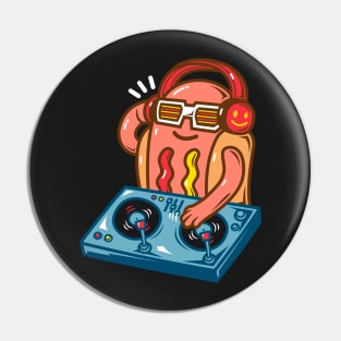 DJ Hotdog Pin