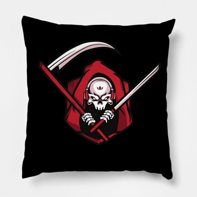 Villain Gaming Logo Pillow by The Best Boss Store